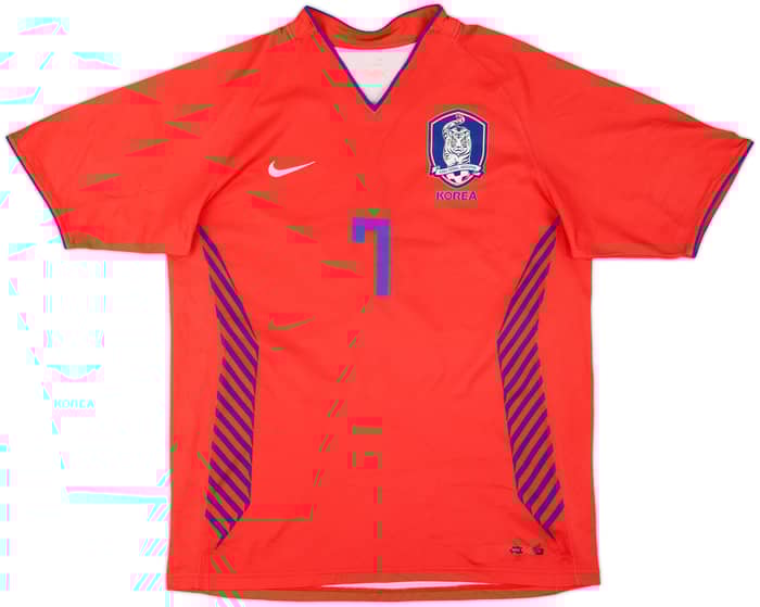 2006-08 South Korea Home Shirt Ji Sung #7 - 7/10 - (L)