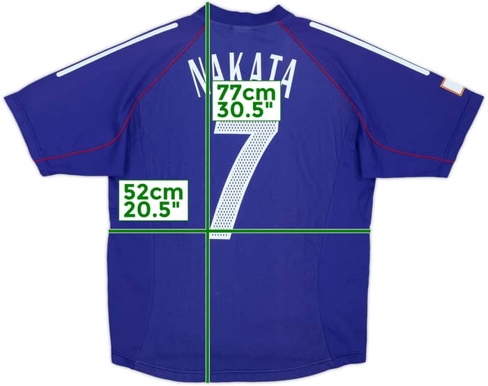 2002-04 Japan Home Shirt Nakata #7 - 9/10 - (M)