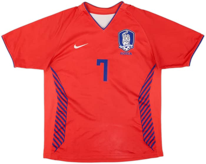 2006-08 South Korea Home Shirt Ji Sung #7 - 7/10 - (M)