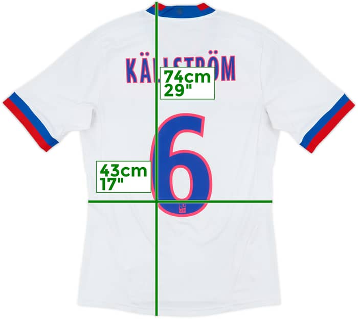 2011-12 Lyon Home Shirt Kallstrom #6 - 5/10 - (M)