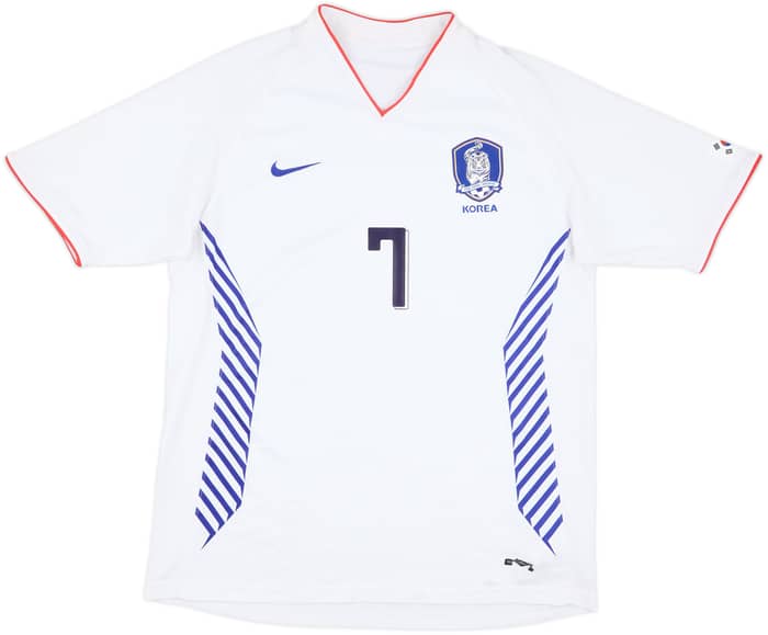 2006-08 South Korea Away Shirt Ji-Sung #7 - 7/10 - (L)