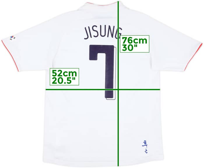 2006-08 South Korea Away Shirt Ji-Sung #7 - 7/10 - (L)