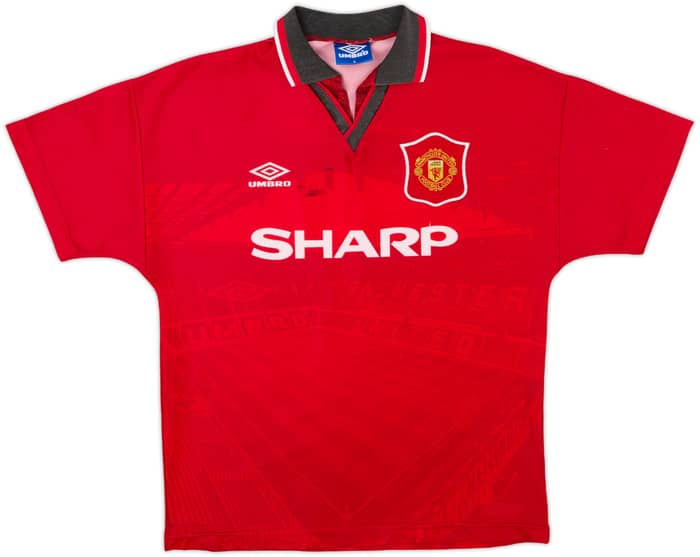 1994-96 Manchester United Home Shirt Cantona #7 - 6/10 - (M)