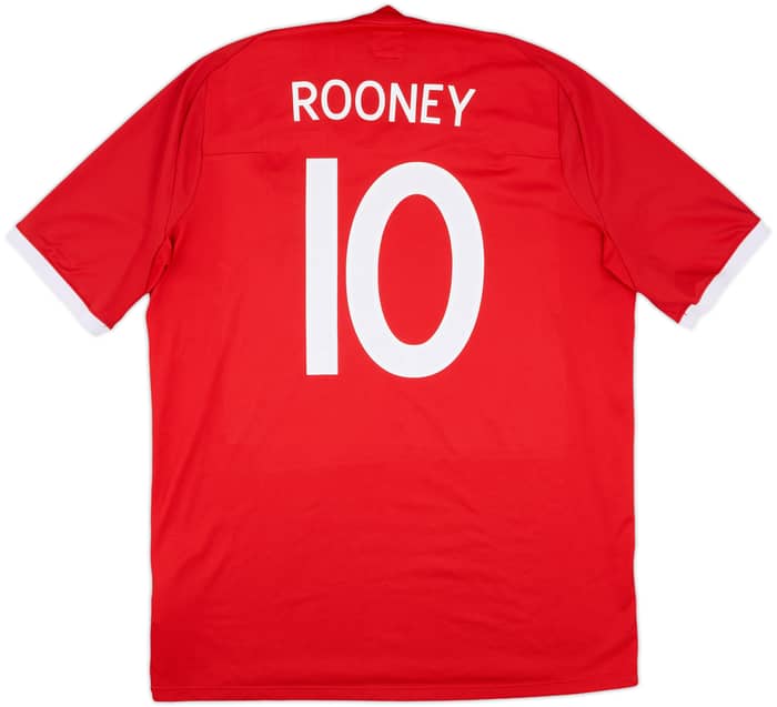 2010-11 England Away Shirt Rooney #10 - 8/10 - (L)