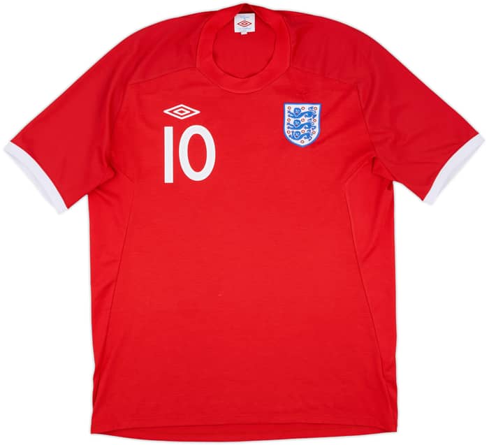 2010-11 England Away Shirt Rooney #10 - 8/10 - (L)