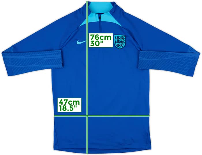 2022-23 England Nike 1/4 Zip Drill Top - 10/10 - (M)