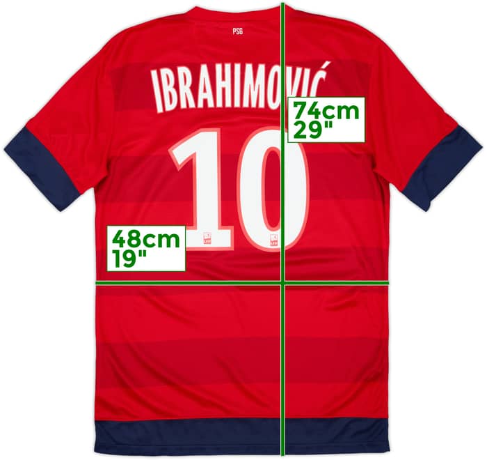 2012-13 Paris Saint-Germain Away Shirt Ibrahimovic #10 - 9/10 - (M)