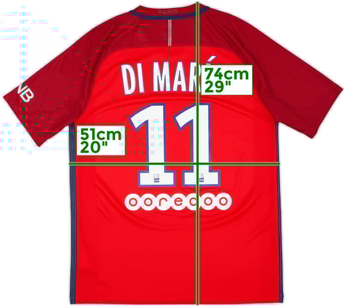 2016-17 Paris Saint-Germain Away Shirt Di Maria #11 - 9/10 - (M)