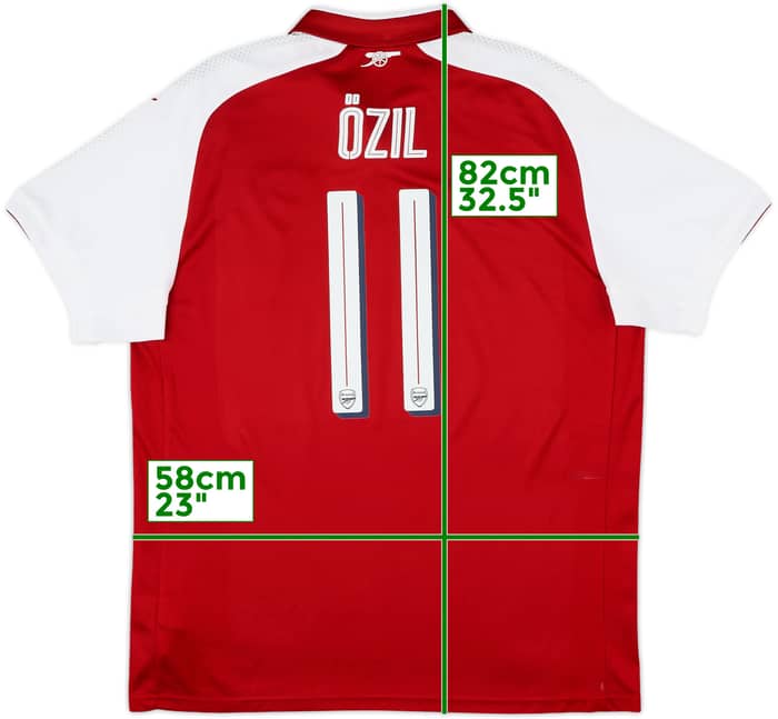2017-18 Arsenal Home Shirt Ozil #11 - 8/10 - (XL)