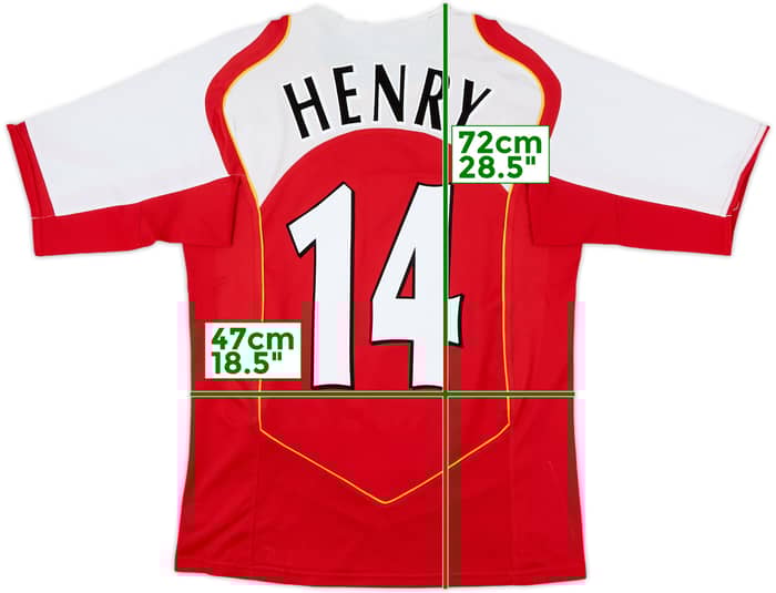 2004-05 Arsenal Home Shirt Henry #14 - 8/10 - (S)