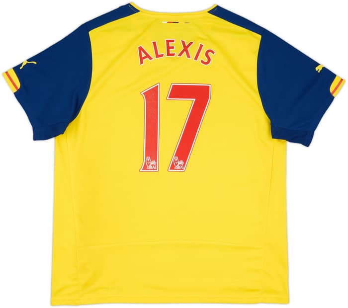 2014-15 Arsenal Away Shirt Alexis #17 - 6/10 - (XL)