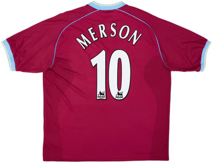 2001-02 Aston Villa Home Shirt Merson #10 - 8/10 - (XL)