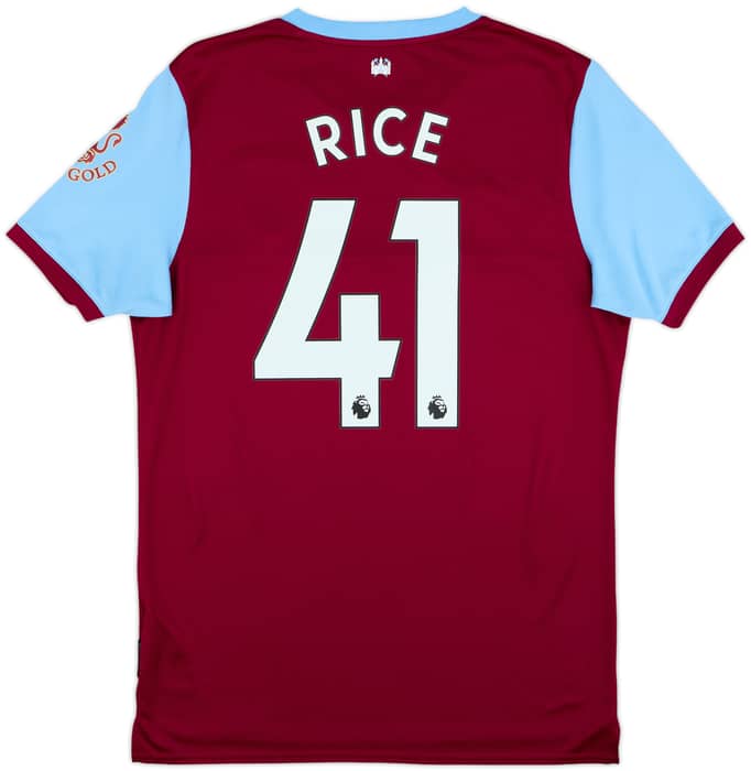 2019-20 West Ham Home Shirt Rice #41 - 10/10 - (M)