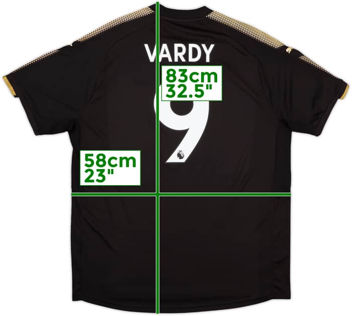 2017-18 Leicester Away Shirt Vardy #9 - 10/10 - (XXL)