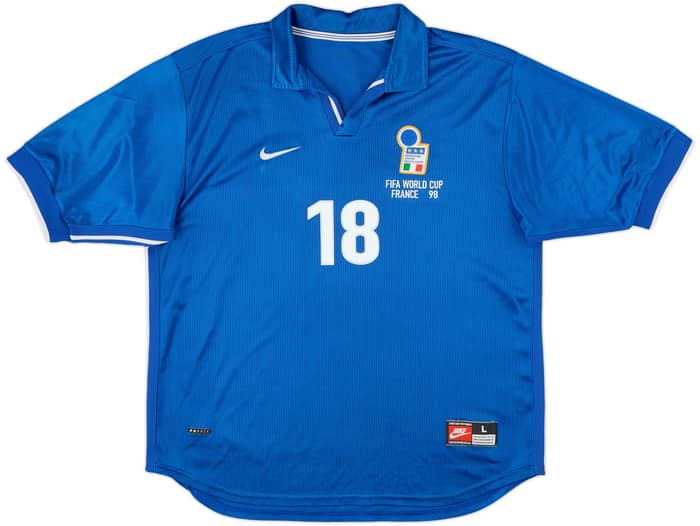 1997-98 Italy Home Shirt Baggio R. #18 - 8/10 - (L)