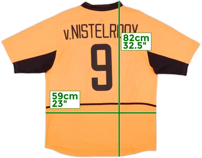 2002-04 Netherlands Home Shirt V.Nistelrooy #9 - 9/10 - (XL)