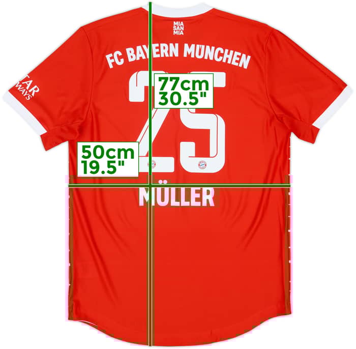 2022-23 Bayern Munich Home Shirt Muller #25 (M)