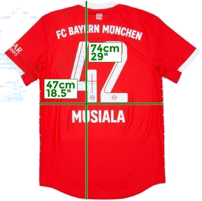 2022-23 Bayern Munich Authentic Home Shirt Musiala #42 (S)