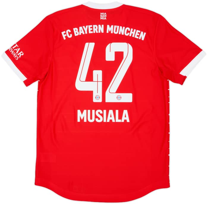 2022-23 Bayern Munich Authentic Home Shirt Musiala #42 (M)
