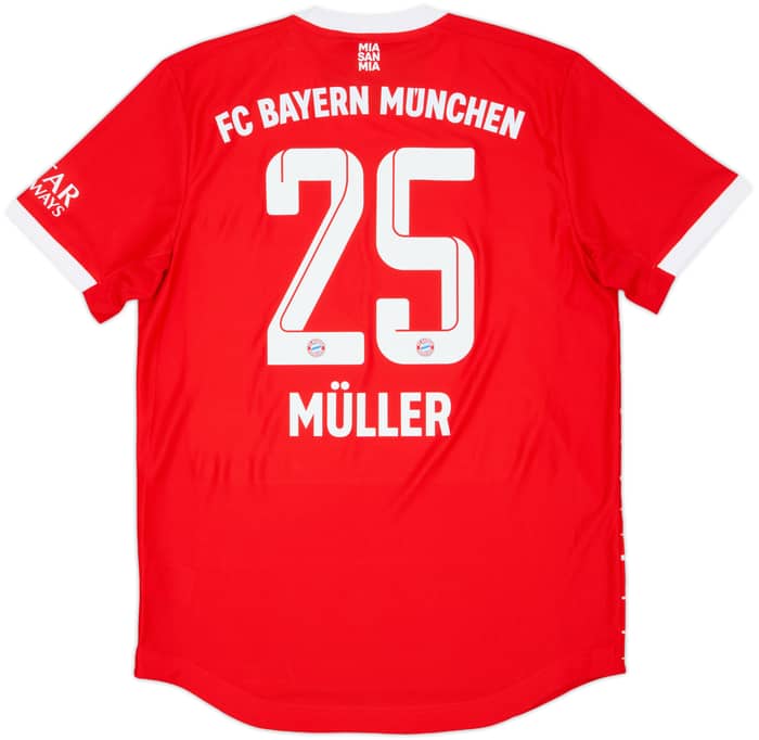 2022-23 Bayern Munich Authentic Home Shirt Muller #25 (M)