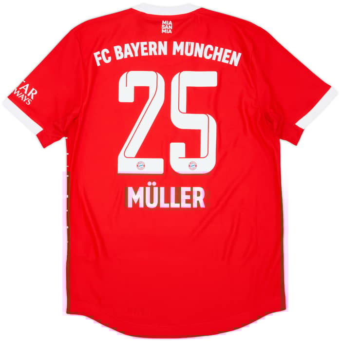 2022-23 Bayern Munich Authentic Home Shirt Muller #25 (S)