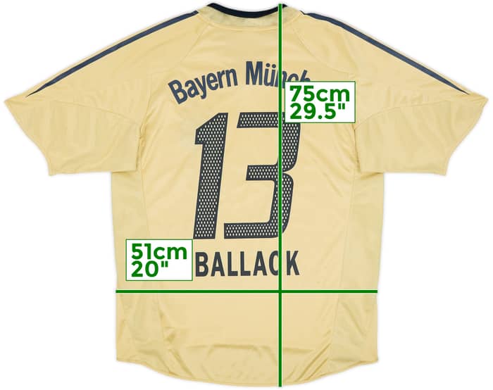 2004-05 Bayern Munich Away Shirt Ballack #13 - 9/10 - (M)
