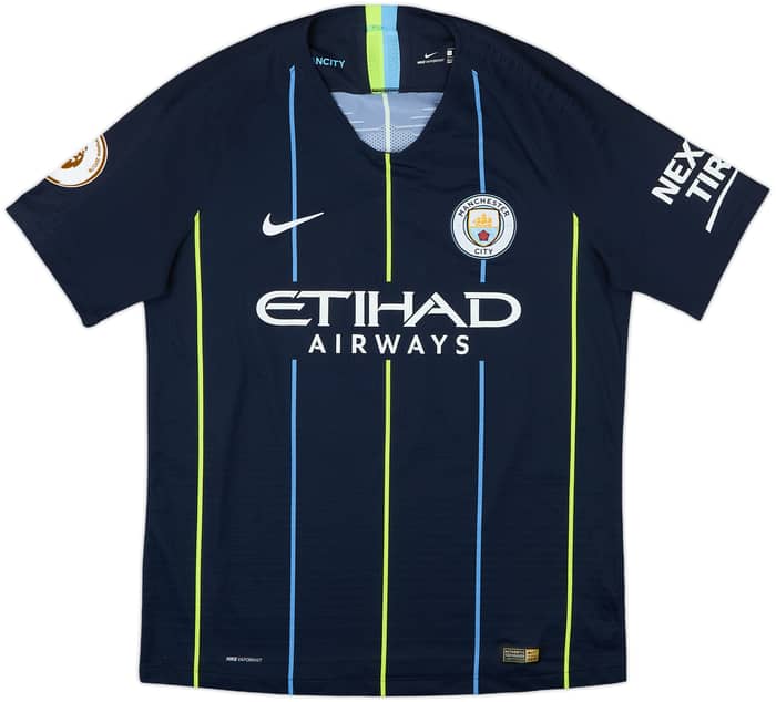 2018-19 Manchester City Authentic Away Shirt Kun Aguero #10 - 10/10 - (L)