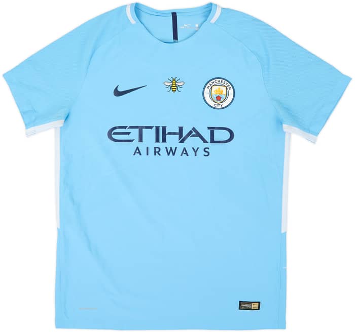 2017-18 Manchester City Authentic Home Shirt De Bruyne #17 - 8/10 - (L)