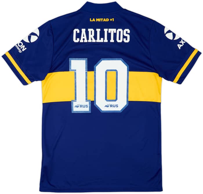 2020-21 Boca Juniors Home Shirt Carlitos #10 - 6/10 - (M)