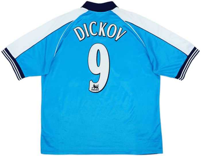 1999-01 Manchester City Home Shirt Dickov #9 - 8/10 - (L)