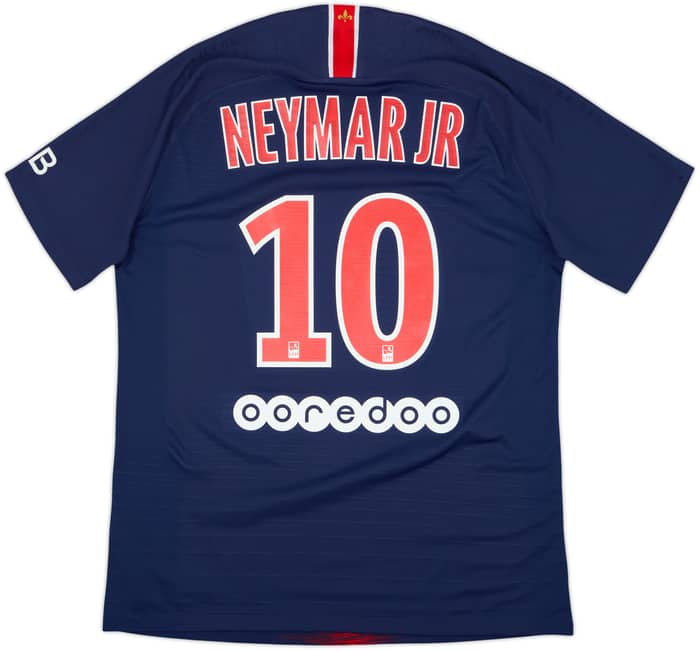 2018-19 Paris Saint-Germain Authentic Home Shirt Neymar Jr #10 - 9/10 - (L)