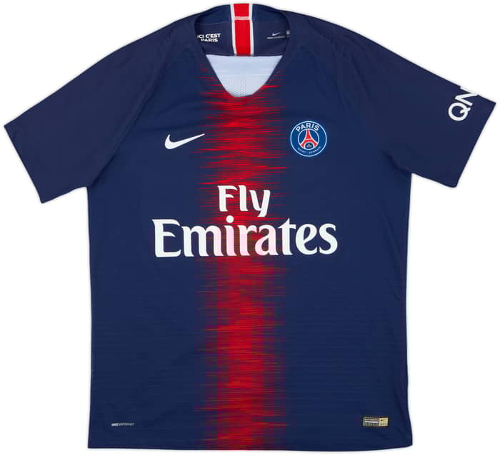 2018-19 Paris Saint-Germain Authentic Home Shirt Neymar Jr #10 - 9/10 - (L)