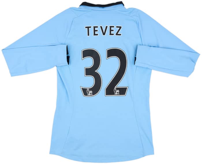 2012-13 Manchester City Home L/S Shirt Tevez #32 - 8/10 - (M)