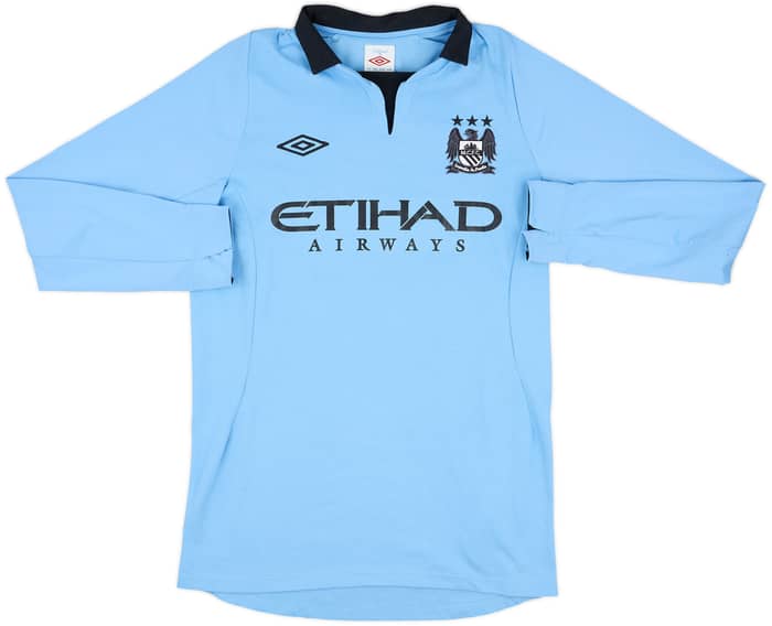 2012-13 Manchester City Home L/S Shirt Tevez #32 - 8/10 - (M)