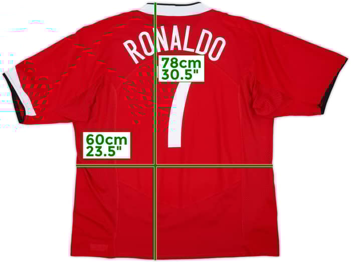 2004-06 Manchester United Home Shirt Ronaldo #7 - 8/10 - (XXL)