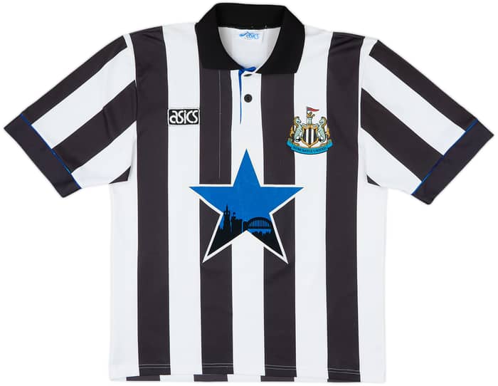 1993-95 Newcastle Home Shirt Cole #9 - 8/10 - (M)