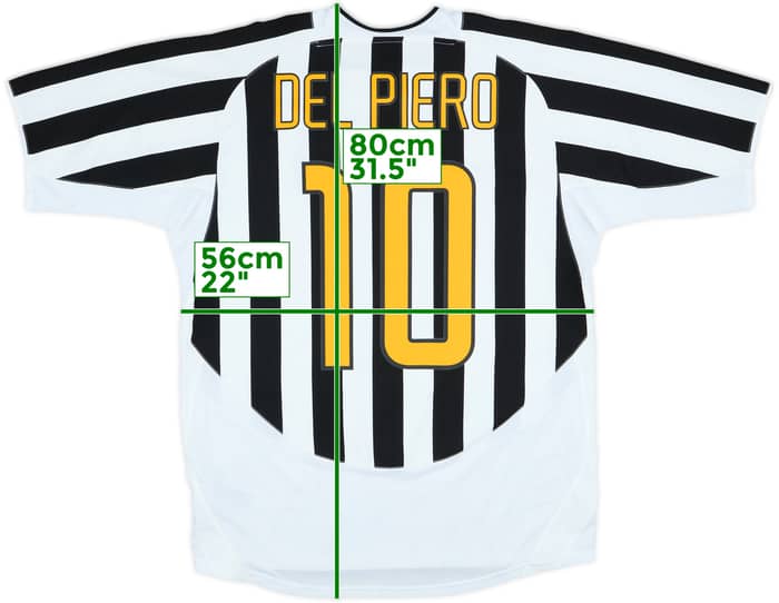 2003-04 Juventus Home Shirt Del Piero #10 - 8/10 - (L)