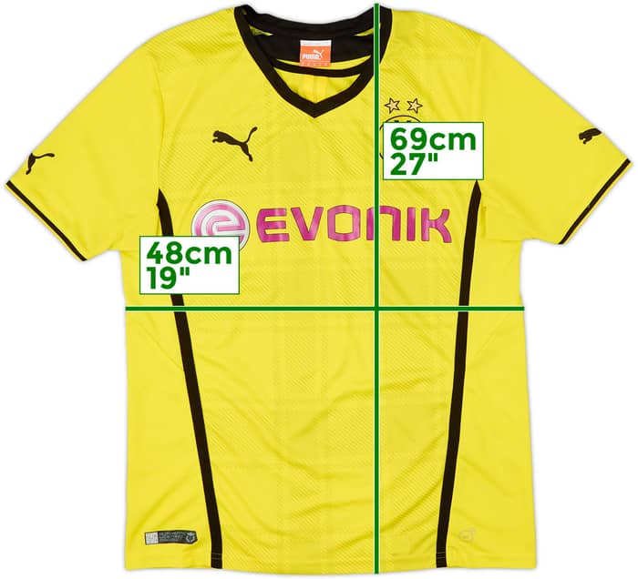 2013-14 Borussia Dortmund Home Shirt - 7/10 - (M)