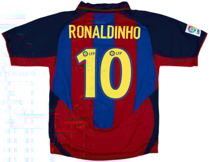 2003-04 Barcelona Home Shirt Ronaldinho #10 - 10/10 - (M)