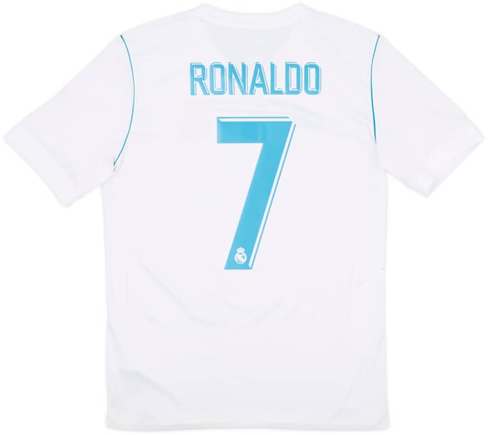 2017-18 Real Madrid Home Shirt Ronaldo #7 - 8/10 - (XL.Boys)