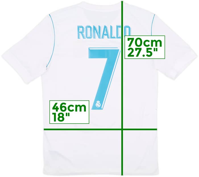 2017-18 Real Madrid Home Shirt Ronaldo #7 - 8/10 - (XL.Boys)