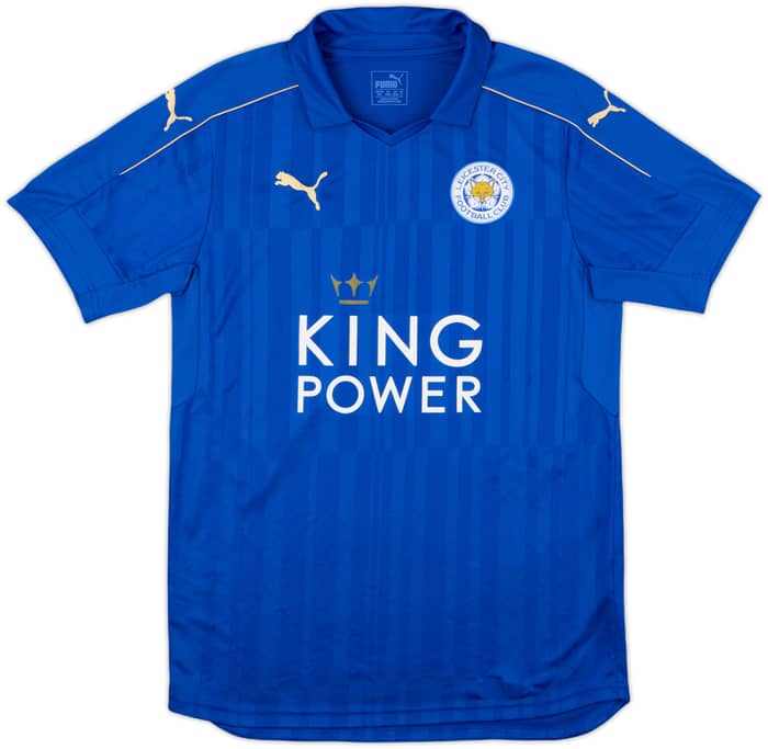 2016-17 Leicester Home Shirt Vardy #9 - 8/10 - (M)