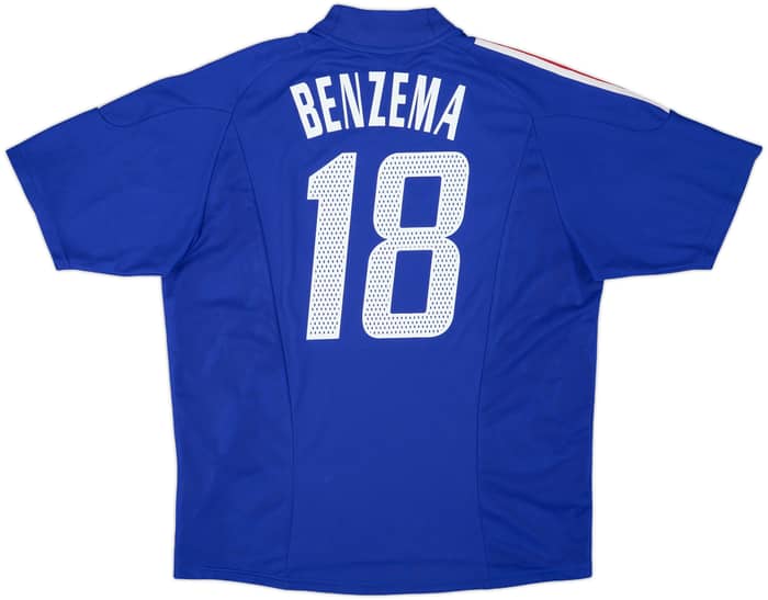 2002-04 France Home Shirt Benzema #18 - 9/10 - (XL)