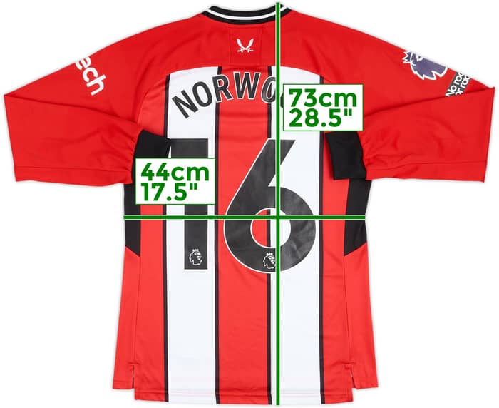 2023-24 Sheffield United Match Issue Home L/S Norwood #16
