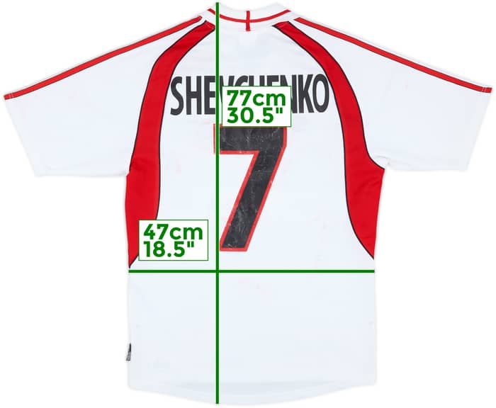 2000-02 AC Milan Away Shirt Schevchenko #7 - 4/10 - (S)