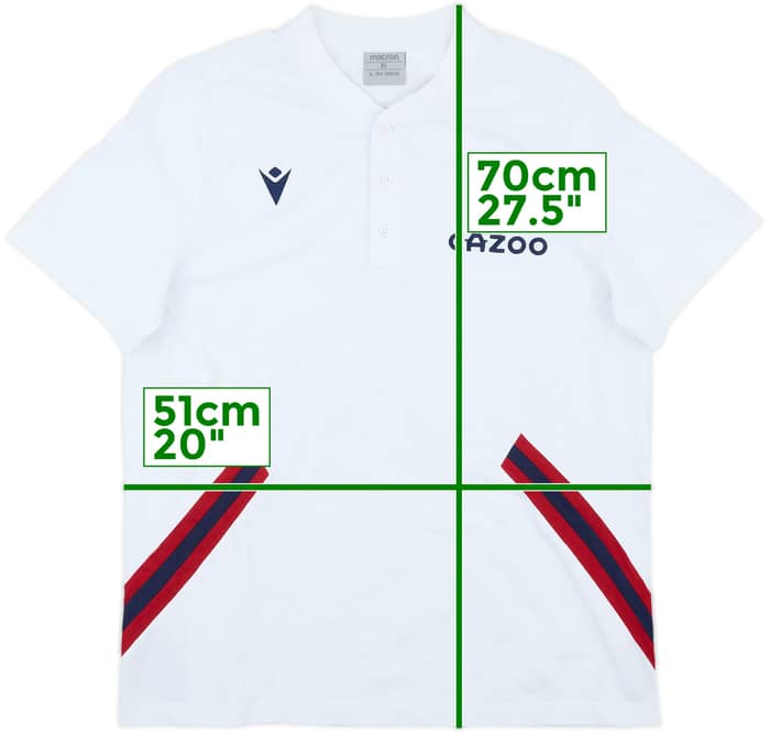2022-23 Bologna Macron Polo Shirt - 8/10 - (XL)