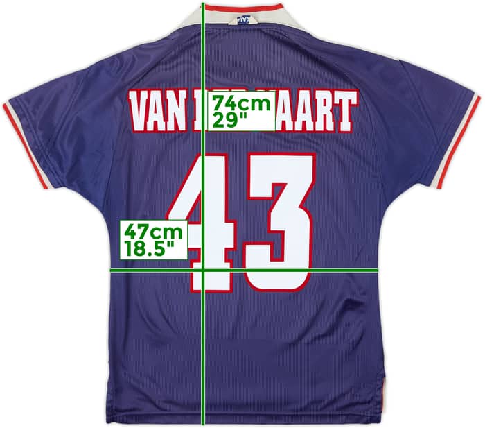 1999-00 Ajax Away Shirt Van Der Vaart #43 - 8/10 - (S)