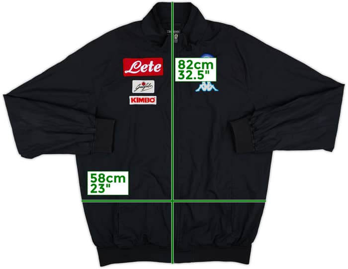 2016-17 Napoli Kappa Track Jacket - 8/10 - (XXL)