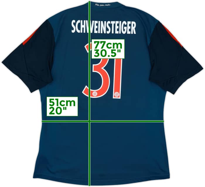 2013-14 Bayern Munich Third Shirt Schweinsteiger #31 - 6/10 - (L)
