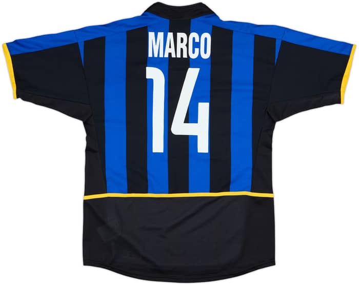2002-03 Inter Milan Home Shirt Marco #14 - 7/10 - (M)